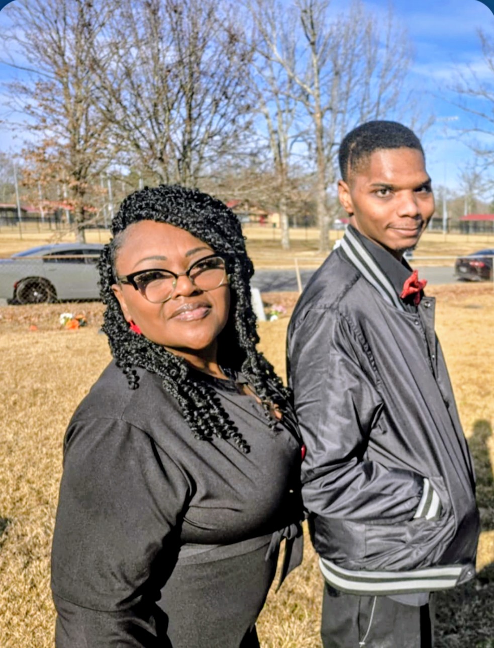 LaVonya Reeves and her son Joseph, a TBI survivor, standing together